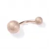 puncture dull polish ball belly ring Stainless steel allergy free Navel Bell Button Rings for women fashion jewelry