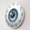 The Eye Eyeball with Beauty Contact Pupil Core Sight View Ophthalmology Mute Clock Optical Store Novelty Wall Watch Gift 201212