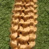 Deep Wave Braiding Human Bulk Extensions Hair Weave 100G 613 Bleach Blonde Weft Width 25cm65cm8260568
