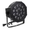 Ny design 30W 18-RGB LED Auto / Voice Control DMX512 Hög ljusstyrka Mini-scenlampa (AC 110-240V) Svart dimbar rörlig huvudljus