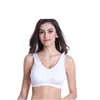 Ahh genie sutiã, busto shaper, 3 pack sem costura esportes sutiã wirefree yoga bras com almofadas removíveis para mulheres, 3 pcs cor branca