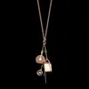 Hot Hot New Fashion 316L collana di gioielli in acciaio in acciaio in acciaio in acciaio 18K oro rosa collana in argento per uomo e donne regalo coppia