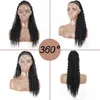 XINRAN 26Inch 65CM ChipIn tail Hair Extension Water Wave Long Synthetic Wrap Around Fake tail Curly Tail 220208