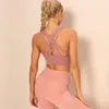 Abbigliamento da palestra Ruota in broccato a doppia faccia Reggiseno sportivo traspirante con schienale sexy Yoga Abbigliamento fitness da corsa1