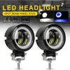 12V-80V Waterproof Round Angel Eyes LED light Portable Spotlights Motorcycle Offroad Truck Driving Car Boat Work Light