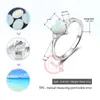XINSOM Fashion 925 Sterling Silver Rings For Women Romantic Heart Shape Opal Rings With Zircon Engagement Wedding Jewelry Gifts1