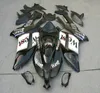 Motorcykel Fairing Kit för Kawasaki Ninja ZX6R 636 07 08 ZX 6R 2007 2008 ABS West White Black Fairings Set + Presenter KB26