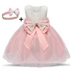 Sukienki dla dzieci dla dziewcząt haft haftowa niemowlę dziewczynę urodziny sukienka balowa sukienka do chrztu dla dziewczynki księżniczka lj201223