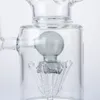 Große Glasbong-Wasserpfeifen DAB-Ölplattformen Wasserpfeifen mit 14-mm-Schüssel 3 Farben Rauchwasserbongs WP2121