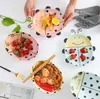 Set di stoviglie per ciotole di coleotteri creativi Cartone animato in ceramica per bambini adorabili ciotole di riso per la tavola personalità piatto di frutta per la casa