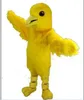 Costume de mascotte d'oiseau jaune en fourrure, tenue de soirée, vêtements d'extérieur, carnaval Halloween, offre spéciale, 2019