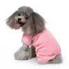 Hondenkleding Britse huisdier koeien dot camouflage pyjama kat jumpsuits zachte puppy kerstkleding kostuums 5495 Q2