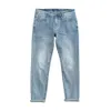 Summer new slim fit light blue jeans men fashion classical denim trousers high quality brand clothing LJ200903