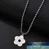 Kpop Harajuku Kawaii Choker Stainless Steel Flower Beads Necklace for Women Men Egirl Gothic Colar Streetwear Aesthetic