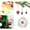 50 pezzi di decorazioni natalizie forniture a forma di metallo gancio sospeso per le palline di Natale ornamenti Accessori Lot Y201020