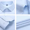 Högkvalitativ fettskjorta Män Långärmad Stor Storlek Vår 7XL 8XL 9XL 10XL Bomull Business Formal Office Man Home Dress Shirts 54 C1210