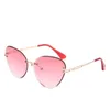 Sonnenbrillen Randlose Farbtöne für Frauen Großhandel Frauen Katze Eye Retro -Verlaufsbrille Bulk Sonne UV4001 3114