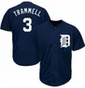 1984 Retire Baseball Vintage 47 Jack Morris Jersey 3 Alan Trammell 2 Charlie Gehringer 5 Hank Greenberg 60 Ty Cobb Granatowo-biały