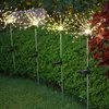 LED Solar Fajerwerki Światła Outdoor Wodoodporna Wodoodporna Garlandia 90/150 LEDS Light String Garden Lawn Street Christmas Decoration 201211