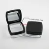 high qualtity10G Refillable Portable Empty Square PS powder cosmetics Containers Jars with mirror 12pcs