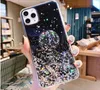 Pink Glitter Dinger Ring Epoxy Phone Slept Water pour pour iPhone 12 11 Pro Max XS Max x 7 8 6 6s Plus XR6201935