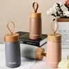 304 Stainless Steel Insulate Mug Water Bottle Tumbler Thermos Vacuum Flasks Mini Portable Travel Coffee Mugs Thermal Cup With Rope Gift 0322