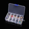 Transparent Plastic Jewelry Organizer Box 10 15 24 36 Slots Storage Containers Beads Ring Earrings Storage Box