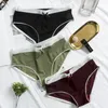 Women Seamless Panties Sexy Solid Nylon Cotton Crotch Mid-Waist Underwear for Ladies Briefs Lingerie Brand Underpant