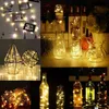Decorazioni natalizie 10 pezzi Batteria inclusa Bottiglia di vino Cork Fairy Lights Decorazione LED String Light per Room Home Party Holiday Decor 221109