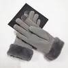 Gants pour femmes mode dame doigt complet gant de fourrure écran tactile mitaines à doigt complet plus chaud moto Ski neige gants en cachemire mitaines