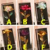 Valentinstag-Geschenke für Liebhaber, Großhandel, einzelne Goldblume, PVC-Geschenkbox, Rosen-Nelke mit Blattgold, Valentinstag-Geburtstagsgeschenk, Versand auf dem Seeweg A12