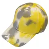 2021 New Tie Dye Baseball Cap Summer Men Women Trend Lovers Colorful Hat Sun Outdoor Adjustable Leisure Sunshade Cap