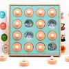 Montessori Memory Match Chess Game 3D Пазлы Деревянные Ранние Образовательные Семейные партии Случайный Взаимодействие Игрушка для детей Малыш 201218