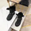 2021 winter new pearl snow boots women's sleeve leather strips thickened wool warm cotton shoes