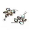 Bloemvorm Hanger Echte Abalone Natuurlijke Zee Paua Shell Bloemblaadjes Hanger Strand Geïnspireerd Sieraden 5 Stuks