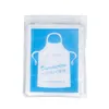 Adult Children Disposable Apron Plastic Waterproof Dustproof Transparent KitchenCooking Apron Portable Thicken Oilproof Clothes V2107105