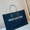 women handbags rive gauche tote shopping bag handbag high quality fashion linen large beach bags luxury designer travel wallet