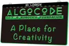 LD0024 ALGOCODE I C T Robotics Foundation Een plaats voor creativiteit licht teken 3D gravure led groothandel retail