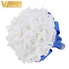 1Pcs Luxurious Mesh Lace Rose Flower Pearl Bridal Bouquets Elegant Crystal Ribbon Bridesmaid Flower For Women Wedding Decor249x2023673