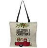 Последний размер 43x43 см, рождественские подарочные сумки, стиль печати рождественской сумки, стиль для ручной сумки джута, бесплатная доставка