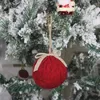 Xmas Tree Ornamenten Gebreide Kerstmis Bal Hanger Vakantiehuis Party Hanging Decor Nieuwjaar Decoraties JK2011PH