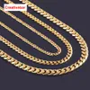 7mm fashion Luxury mens womens Jewelry gold plated chain necklace for men women chains Necklaces gifts 2021