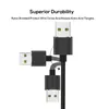 3 in 1 Magnetic Phone Cables 2A LED Fast Charging Nylon Brained Core Type C Micro USB Cable Wire for Samsung Huawei Moto LG