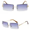 새로운 특별한 여성 선글라스 다이아몬드 디자인 컷 렌즈 금속 무기 금속 무기 패션 유니섹스 안경 도매