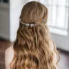 Diezi Fashion Gold Srebrny kolor Grzebiki Bride Crystalnestones Kobiety Spinki do włosów Bridal Hairband Fryzura Akcesoria 2083117