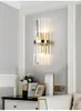 Modern LED Crystal Wall Light Lamp Gold Home Decor Lighting Fixture Bedroom Hallway Sconce