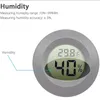 Monitor LCD Mini termometr Reptile Insect Camping Akrylowy Miernik Wilgotności Wilgotności Termometr Okrągły Higrometr Termometr bez baterii