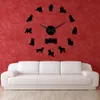 Cockapoo DIY Grande Horloge Murale Cocker Spaniel Race De Chien Sans Cadre DIY Géant Horloge Murale Mouvement Silencieux Montre Spoodle Lovers Cadeau Y25188784