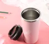 Rostfritt stål Kaffekopp Thermos Tumbler Cups Vakuumkolv Termo Vattenflaska Mjölk Te Mugg Anpassad kreativ design Muggar 350ml