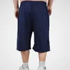 Storlek 10xl 150 kg män Summer Sports Shorts Big Cotton Navy Blue Black Workout Overized High Elasticity Loose Homewear 220301